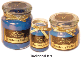 triple scented soy traditional jar containers made in USA