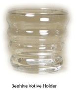 Clear Beehive Votive Holder